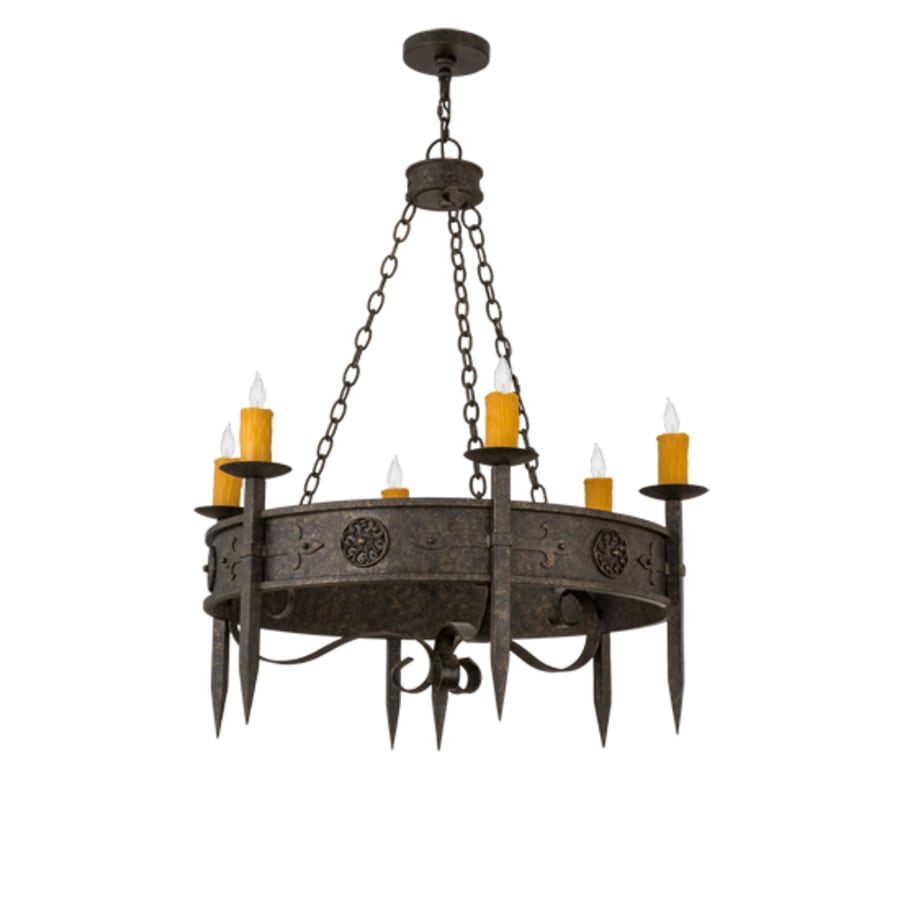 Meyda Tiffany Calandra 6 Light 36" Wide Taper Candle Style Chandelier
