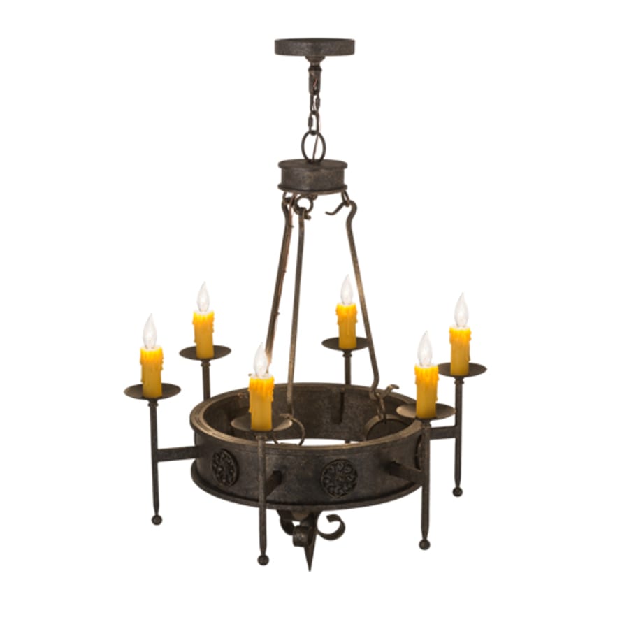 Meyda Tiffany Lorenzo 6 Light 30" Wide Taper Candle Style Chandelier
