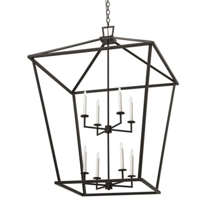 Meyda Tiffany Kitzi 8 Light 52" Wide Taper Candle Pendant