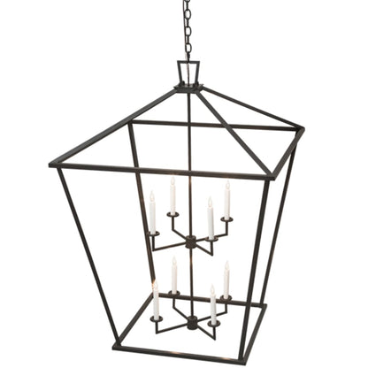 Meyda Tiffany Kitzi 8 Light 52" Wide Taper Candle Pendant