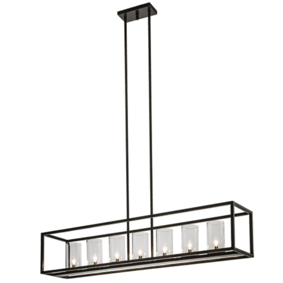 Meyda Tiffany Affinity Island 7 Light 60" Wide Taper Candle Linear Pendant