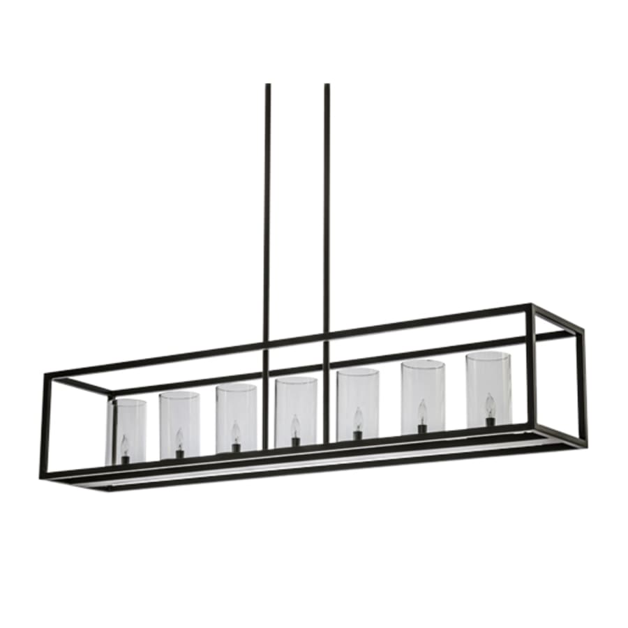 Meyda Tiffany Affinity Island 7 Light 60" Wide Taper Candle Linear Pendant