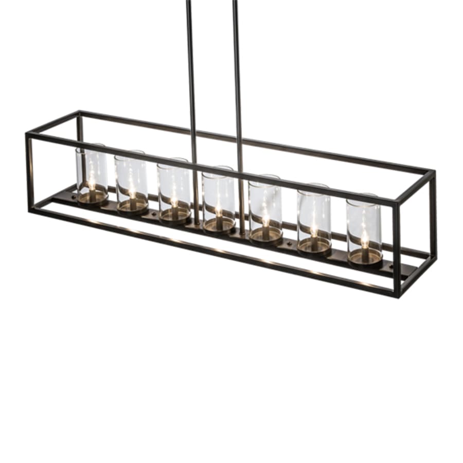 Meyda Tiffany Affinity Island 7 Light 60" Wide Taper Candle Linear Pendant