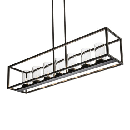 Meyda Tiffany Affinity Island 7 Light 60" Wide Taper Candle Linear Pendant
