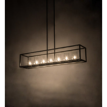 Meyda Tiffany Affinity Island 7 Light 60" Wide Taper Candle Linear Pendant