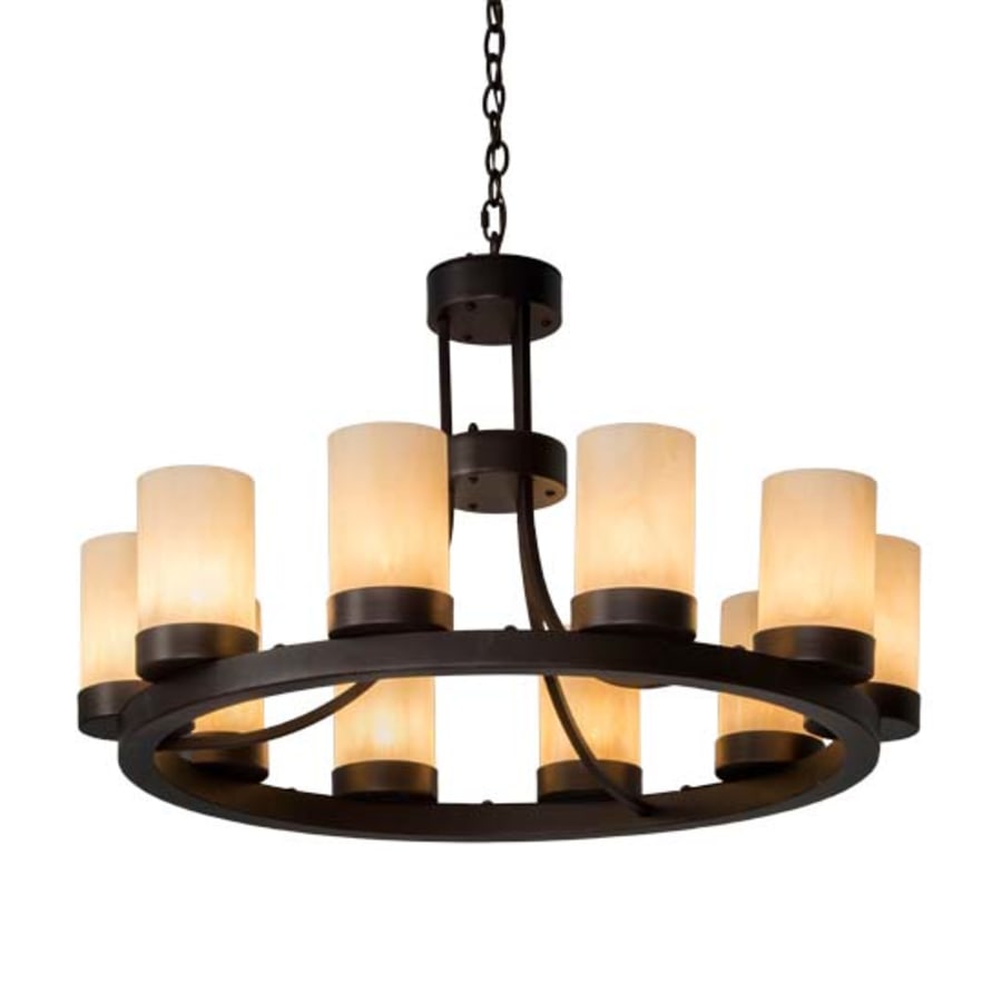 Meyda Tiffany Loxley 10 Light 6" Wide Ring Chandelier