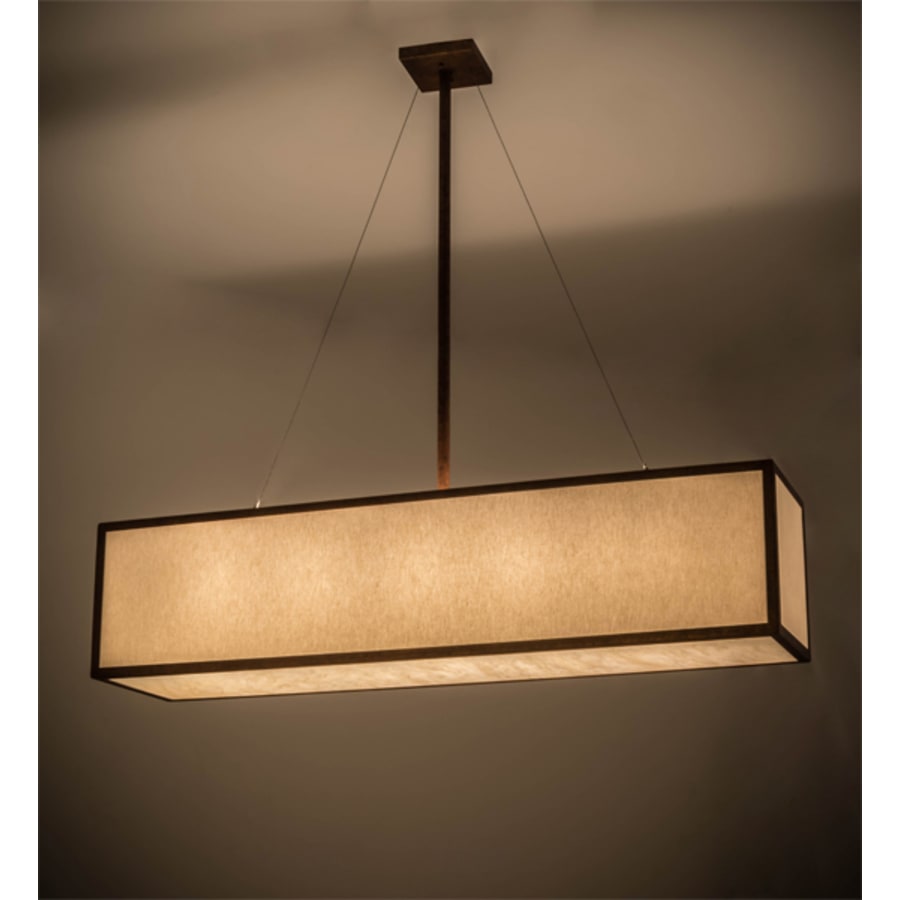 Meyda Tiffany Quadrato 5 Light 52" Wide Linear Pendant