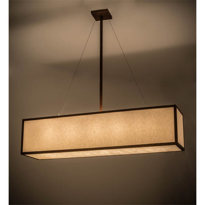 Meyda Tiffany Quadrato 5 Light 52" Wide Linear Pendant