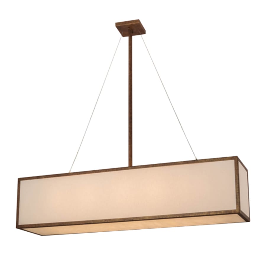 Meyda Tiffany Quadrato 5 Light 52" Wide Linear Pendant