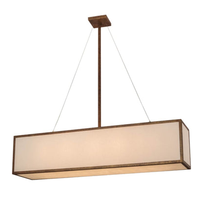 Meyda Tiffany Quadrato 5 Light 52" Wide Linear Pendant