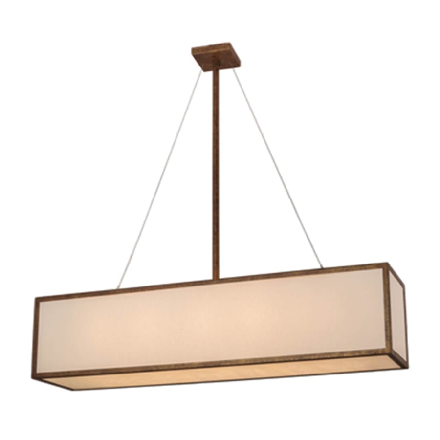 Meyda Tiffany Quadrato 5 Light 52" Wide Linear Pendant