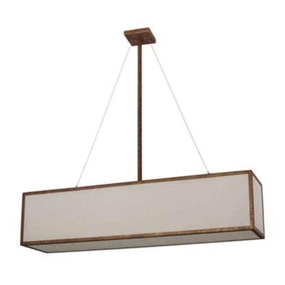 Meyda Tiffany Quadrato 5 Light 52" Wide Linear Pendant