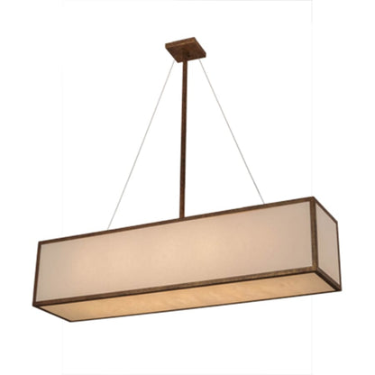 Meyda Tiffany Quadrato 5 Light 52" Wide Linear Pendant