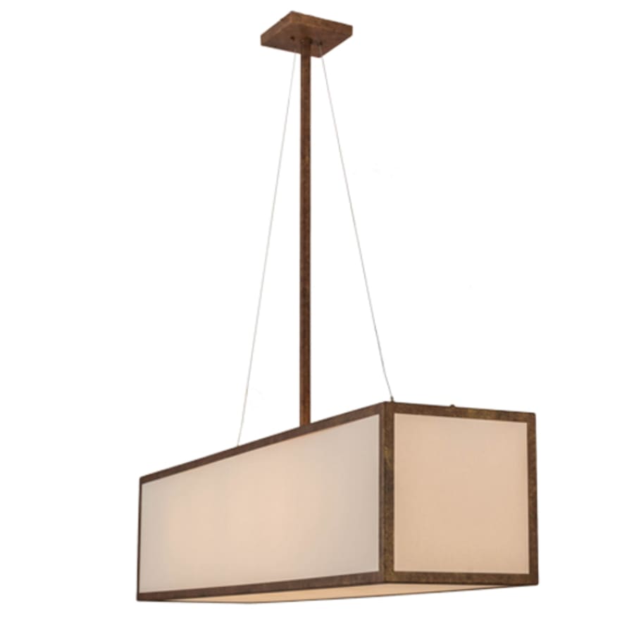 Meyda Tiffany Quadrato 5 Light 52" Wide Linear Pendant
