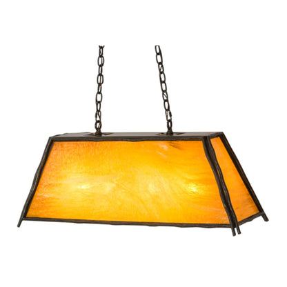 Meyda Tiffany Sticks 4 Light 36" Wide Linear Pendant