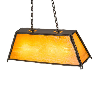 Meyda Tiffany Sticks 4 Light 36" Wide Linear Pendant