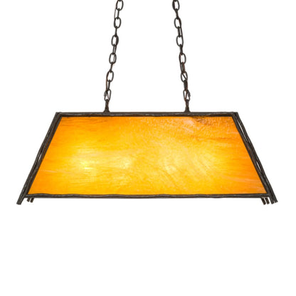 Meyda Tiffany Sticks 4 Light 36" Wide Linear Pendant