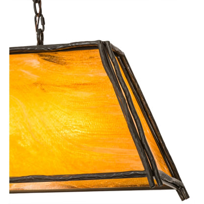 Meyda Tiffany Sticks 4 Light 36" Wide Linear Pendant