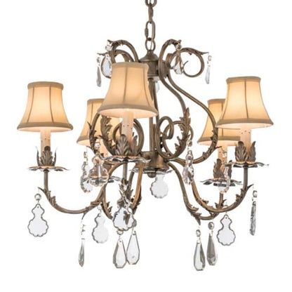 Meyda Tiffany Chantilly 5 Light 24" Wide Crystal Chandelier