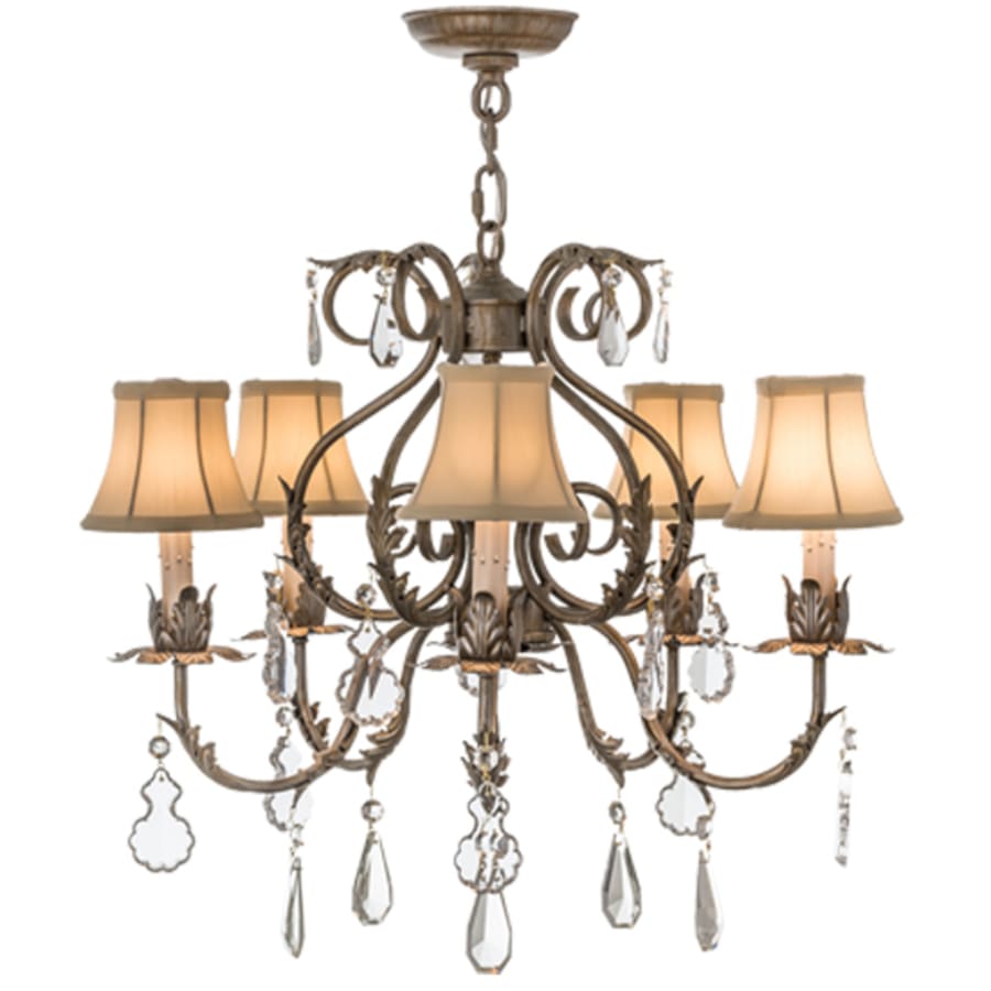 Meyda Tiffany Chantilly 5 Light 24" Wide Crystal Chandelier