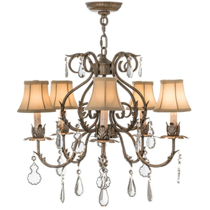 Meyda Tiffany Chantilly 5 Light 24" Wide Crystal Chandelier