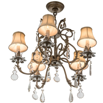 Meyda Tiffany Chantilly 5 Light 24" Wide Crystal Chandelier