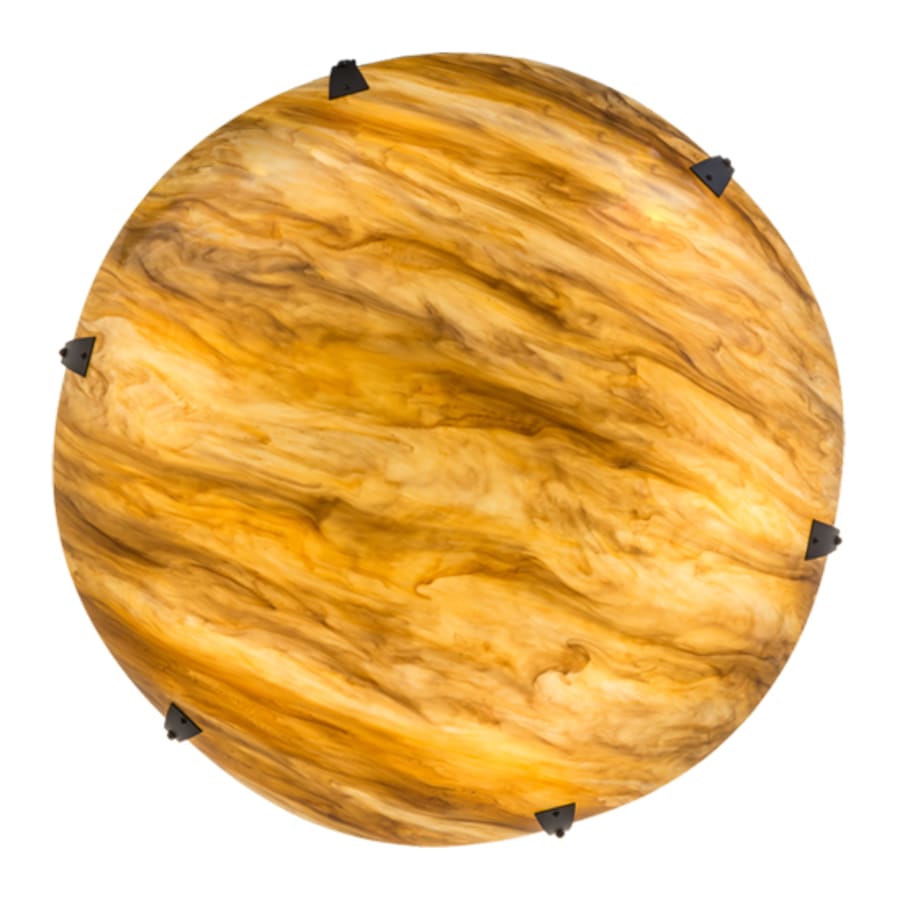 Meyda Tiffany Araneta 6 Light 49" Wide Semi-Flush Bowl Ceiling Fixture - Oil Rubbed Bronze Finish - GU24 Bulb Base