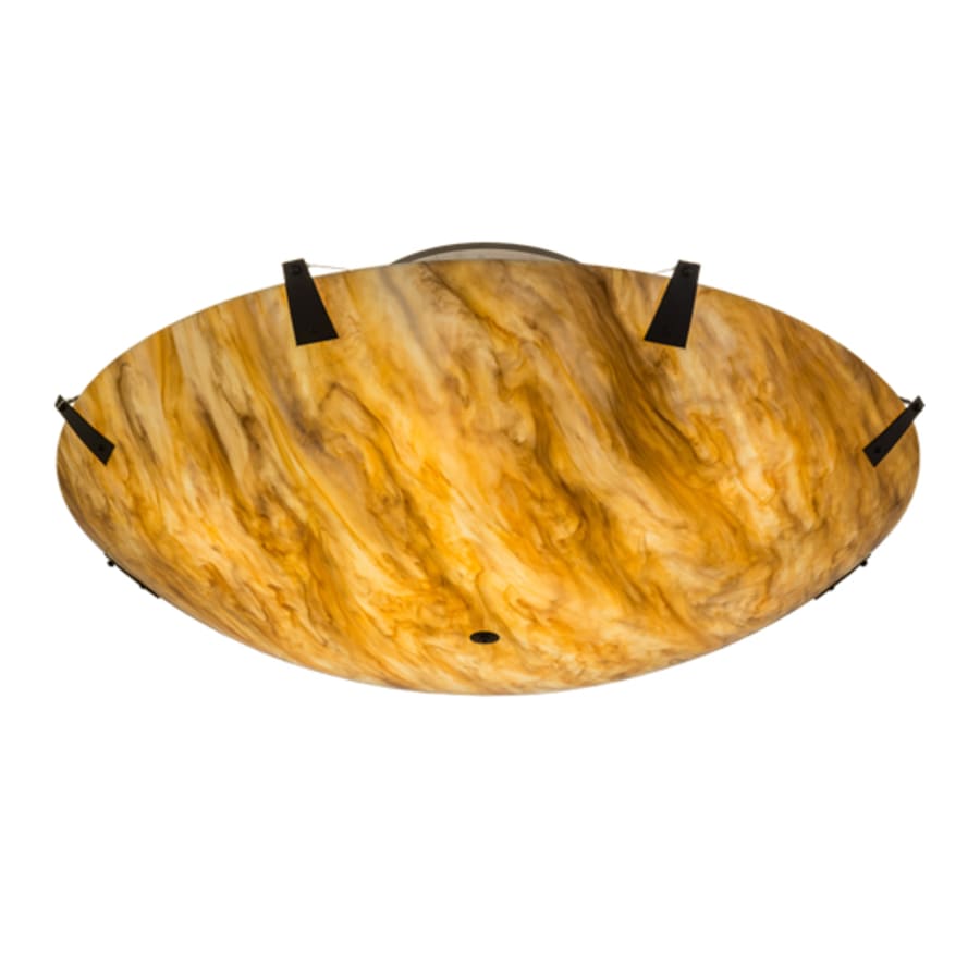 Meyda Tiffany Araneta 12 Light 61" Wide Semi-Flush Bowl Ceiling Fixture - Oil Rubbed Bronze Finish - Medium Bulb Base
