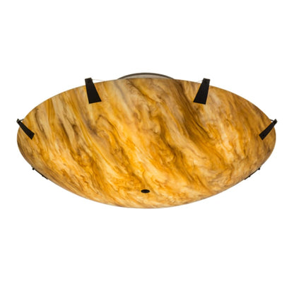 Meyda Tiffany Araneta 12 Light 61" Wide Semi-Flush Bowl Ceiling Fixture - Oil Rubbed Bronze Finish - Medium Bulb Base