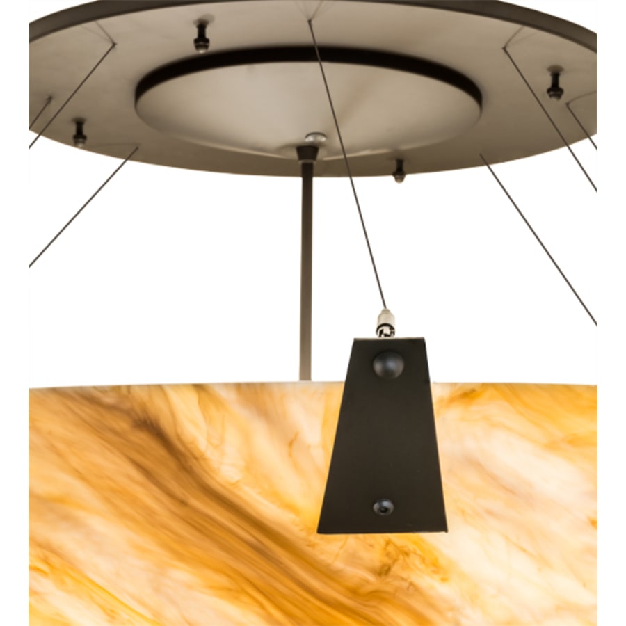 Meyda Tiffany Araneta 12 Light 61" Wide Semi-Flush Bowl Ceiling Fixture - Oil Rubbed Bronze Finish - Medium Bulb Base