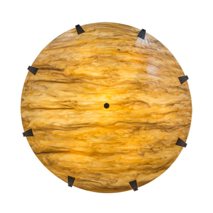 Meyda Tiffany Araneta 14 Light 72" Wide Semi-Flush Bowl Ceiling Fixture - Oil Rubbed Bronze Finish - GU24 Bulb Base