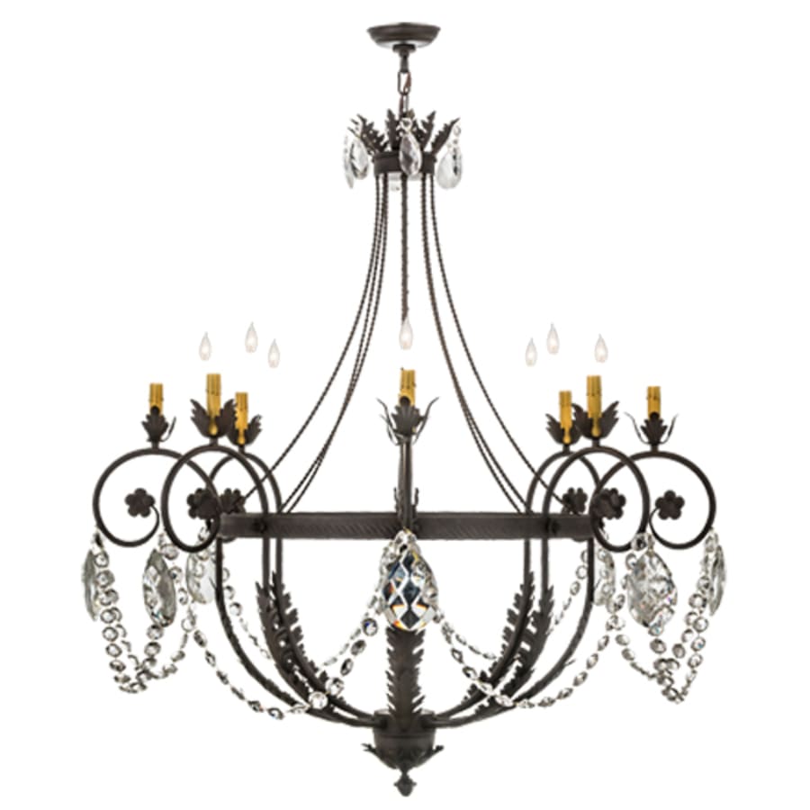 Meyda Tiffany Antonia 8 Light 45" Wide Crystal Candle Style Chandelier
