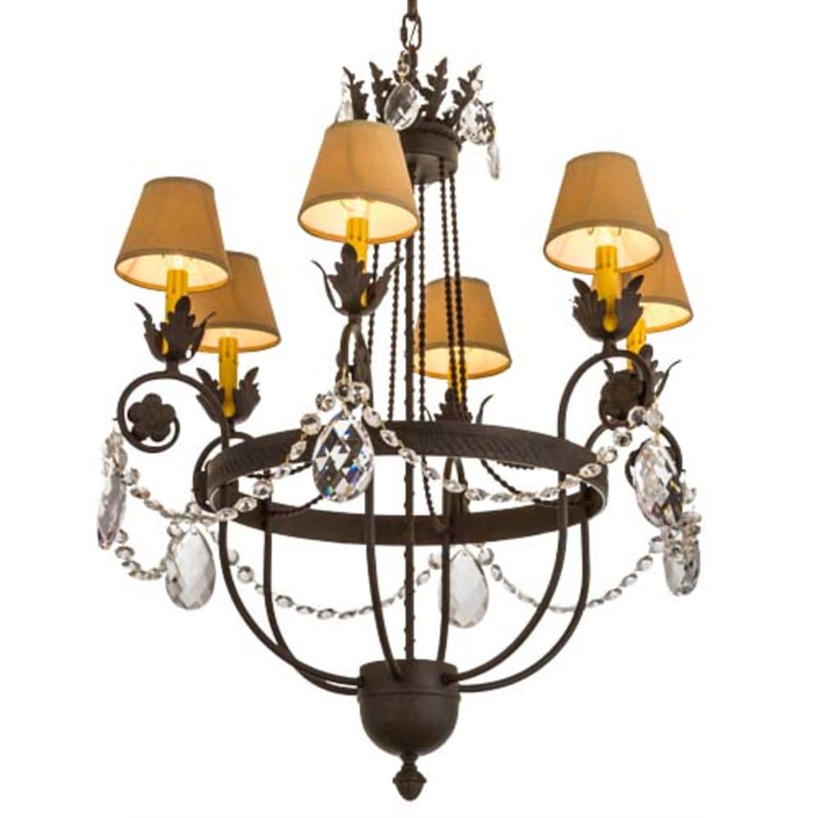 Meyda Tiffany Antonia 6 Light 28" Wide Ring Chandelier