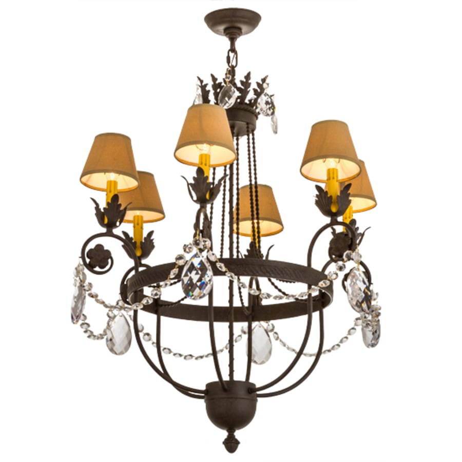 Meyda Tiffany Antonia 6 Light 28" Wide Ring Chandelier