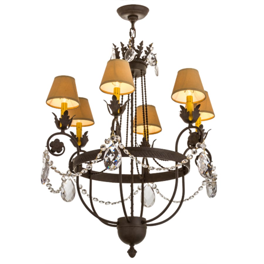 Meyda Tiffany Antonia 6 Light 28" Wide Ring Chandelier