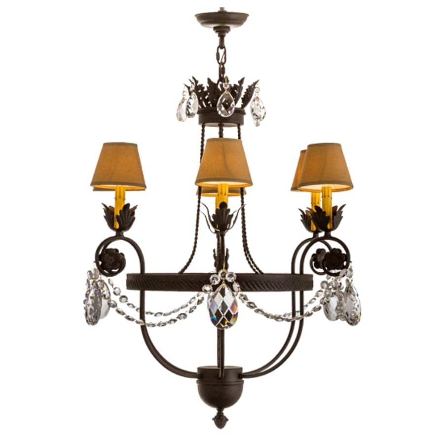 Meyda Tiffany Antonia 6 Light 28" Wide Ring Chandelier
