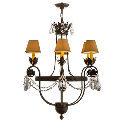 Meyda Tiffany Antonia 6 Light 28" Wide Ring Chandelier