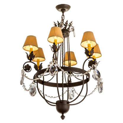 Meyda Tiffany Antonia 6 Light 28" Wide Ring Chandelier