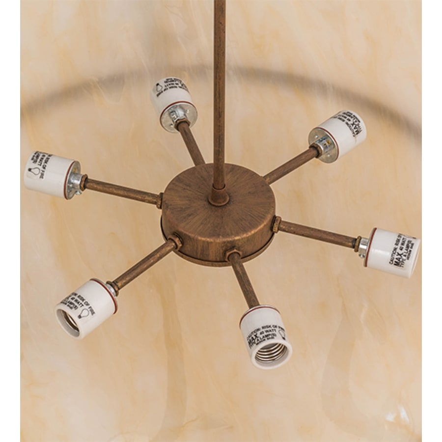 Meyda Tiffany Cattail 6 Light 48" Wide Pendant