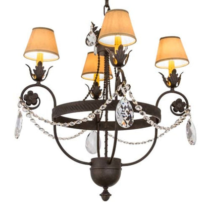 Meyda Tiffany Antonia 4 Light 26" Wide Ring Chandelier