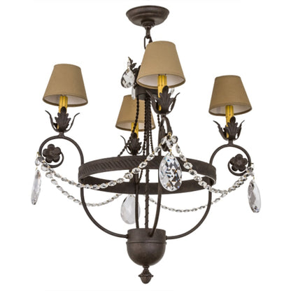 Meyda Tiffany Antonia 4 Light 26" Wide Ring Chandelier