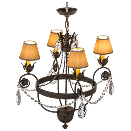 Meyda Tiffany Antonia 4 Light 26" Wide Ring Chandelier