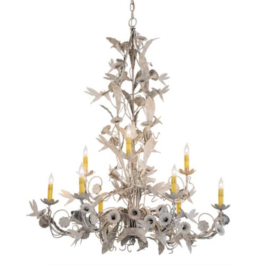 Meyda Tiffany Le Printemps 9 Light 36" Wide Taper Candle Style Chandelier