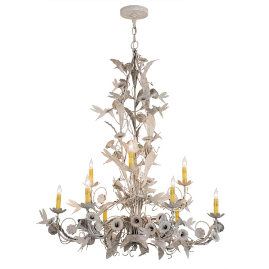 Meyda Tiffany Le Printemps 9 Light 36" Wide Taper Candle Style Chandelier