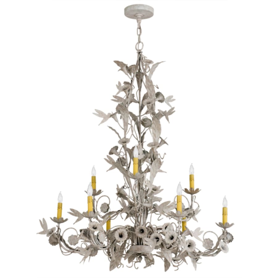 Meyda Tiffany Le Printemps 9 Light 36" Wide Taper Candle Style Chandelier