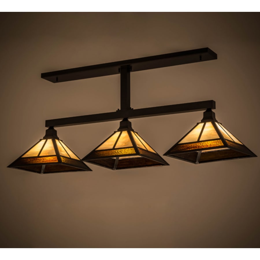 Meyda Tiffany Mission 3 Light 49" Wide Linear Pendant