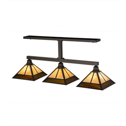 Meyda Tiffany Mission 3 Light 49" Wide Linear Pendant