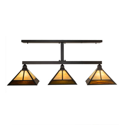 Meyda Tiffany Mission 3 Light 49" Wide Linear Pendant