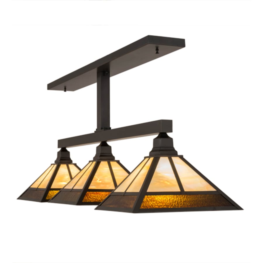 Meyda Tiffany Mission 3 Light 49" Wide Linear Pendant