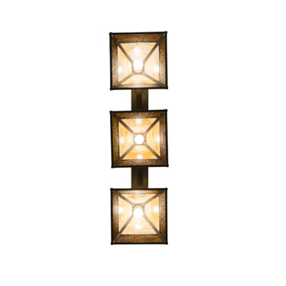 Meyda Tiffany Mission 3 Light 49" Wide Linear Pendant